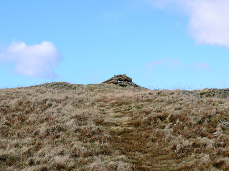 Hen Comb's summit cairn Hen Comb's summit cairn